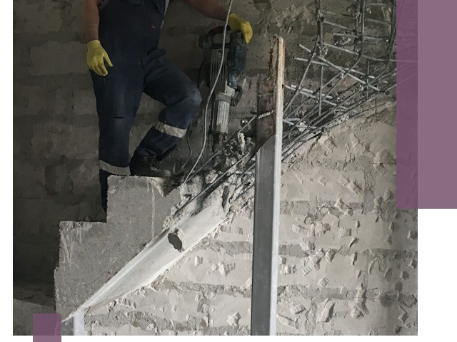 Демонтаж металлических и бетонных лестниц в Светлограде