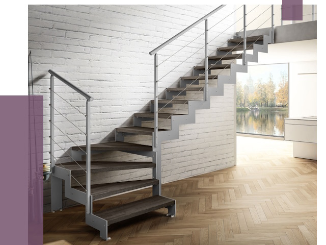 Г-образные лестницы под ключ в Светлограде от 36823 руб. | ПРОЛЁТ-Свт