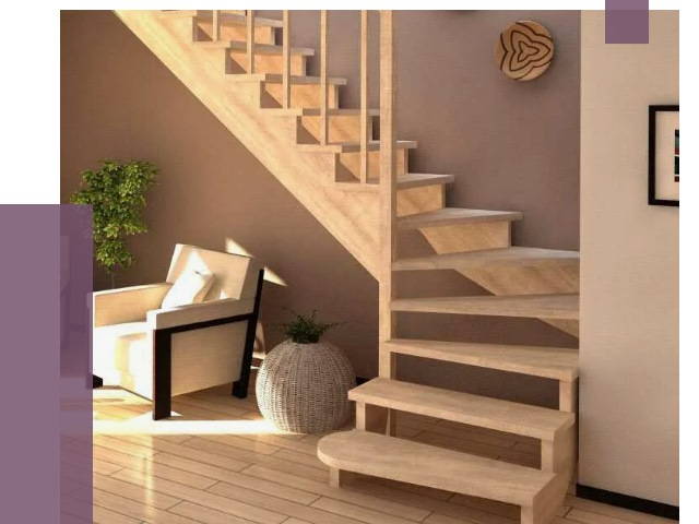 Изготовление Г-образных лестниц в Светлограде от 18792 руб. 