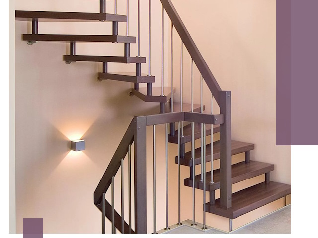 Изготовление лестниц на больцах в Светлограде под ключ