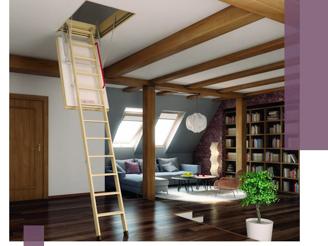 Чердачные лестницы под ключ в Светлограде: изготовление и монтаж