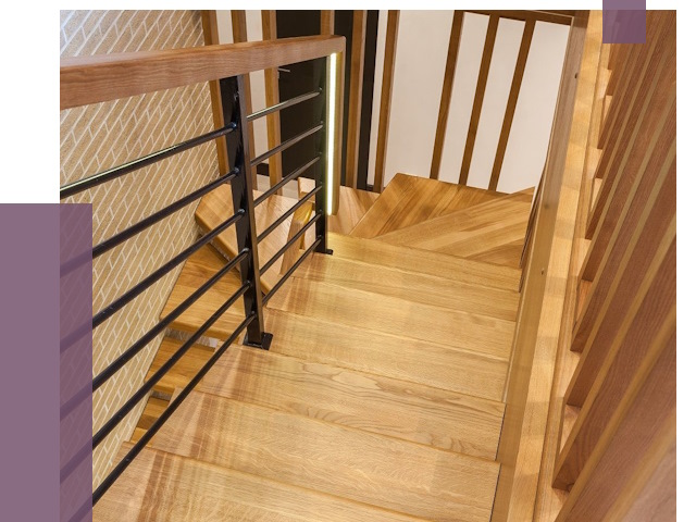 Лестницы из ясеня в Светлограде под ключ от 9955 руб. 
