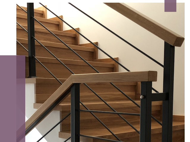 Обшивка металлической лестницы деревом в Светлограде от 4317 руб. 