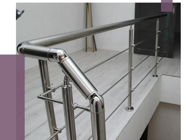 Перила из нержавеющей стали в Светлограде от 8939 руб. под ключ | ПРОЛЁТ-Свт