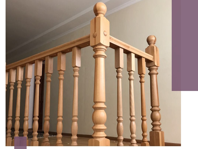 Деревянные перила на заказ в Светлограде: монтаж и изготовление