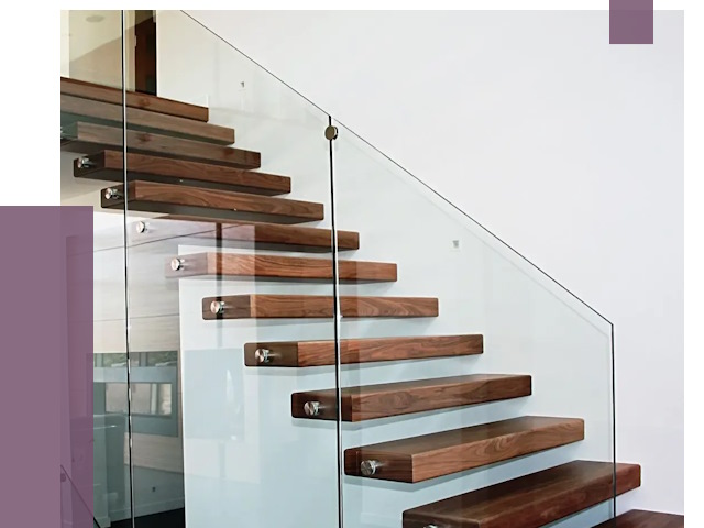 Стеклянные перила для лестницы в Светлограде от 14729 руб.