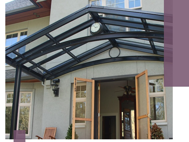 Изготовление и монтаж навесов и козырьков в Светлограде