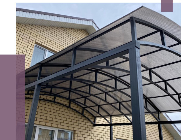 Монтаж козырьков в Светлограде от 11428 руб. | ПРОЛЁТ-Свт