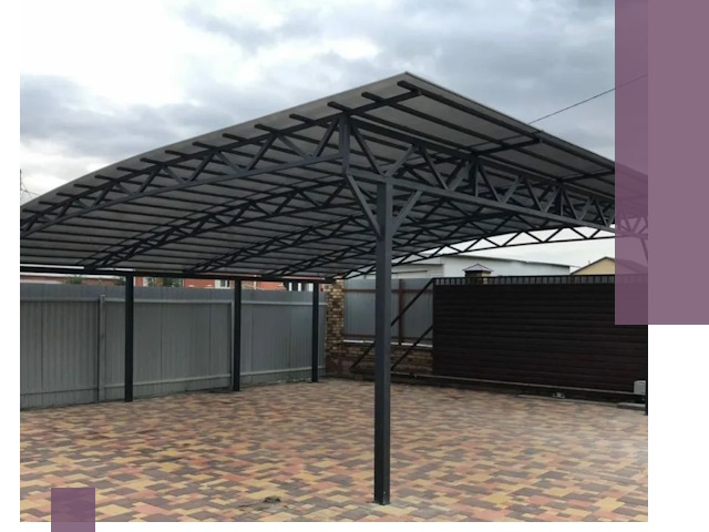 Недорогие навесы под ключ в Светлограде — изготовление и монтаж