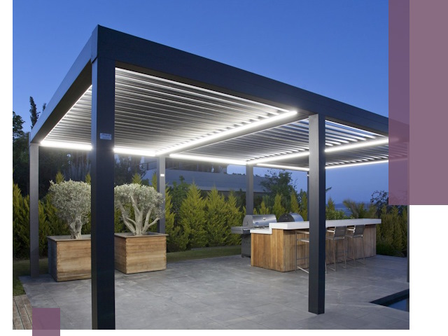 Навесы отдельно стоящие под ключ в Светлограде из металла и поликарбоната