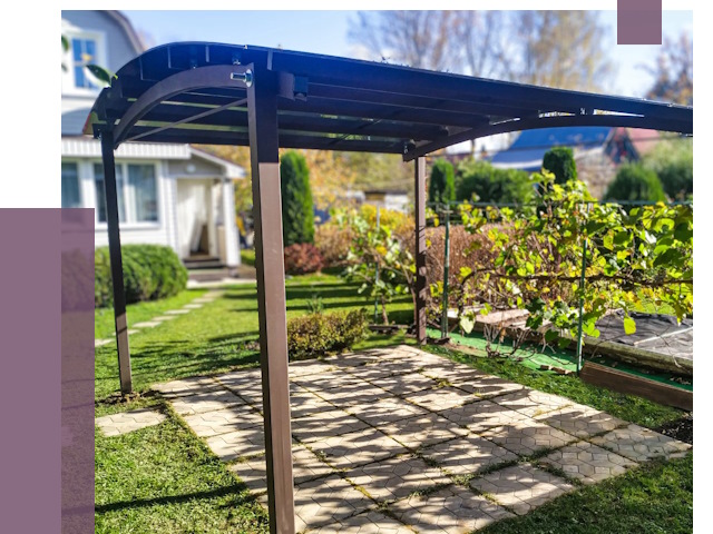 Навесы для дачи в Светлограде от 12647 руб. под ключ — ПРОЛЁТ-Свт