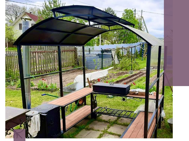 Навесы для барбекю в Светлограде: изготовление, монтаж и демонтаж