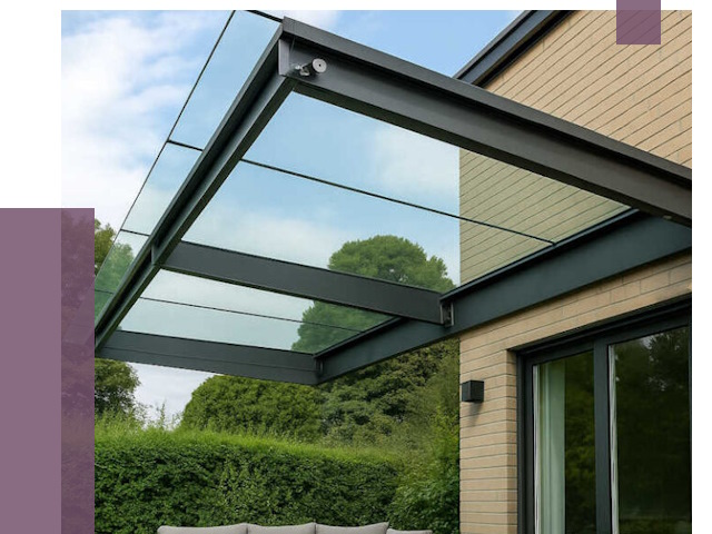 Стеклянные навесы и козырьки в Светлограде от 12190 руб.