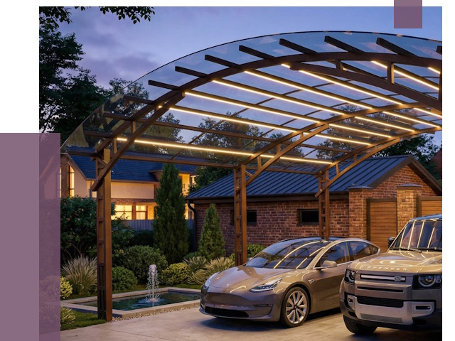 Металлические навесы в Светлограде от 12596 руб. под ключ — ПРОЛЁТ-Свт