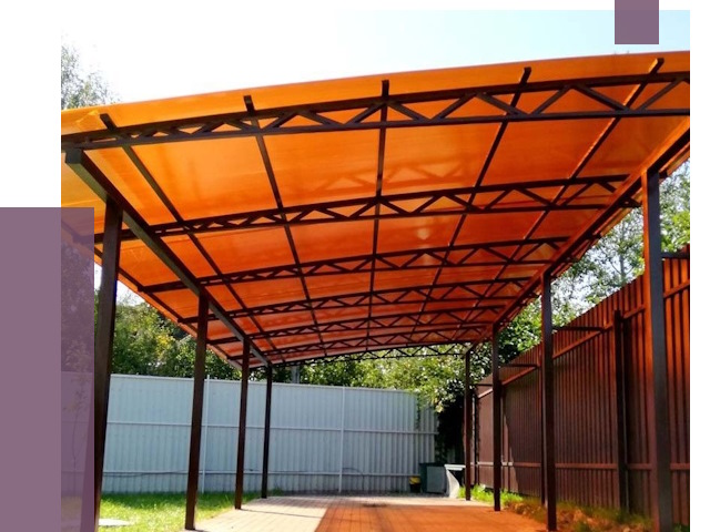 Односкатные навесы под ключ в Светлограде от 13053 руб. 