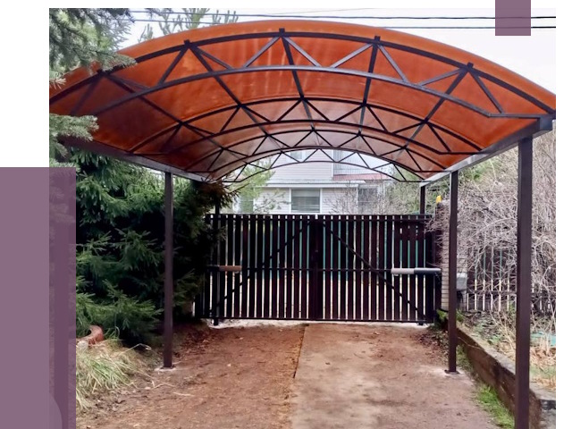 Арочные навесы в Светлограде от 12647 руб. — изготовление и монтаж | ПРОЛЁТ-Свт