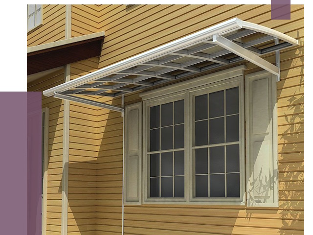 Козырьки над окнами в Светлограде от 7568 руб. — монтаж, покупки | ПРОЛЁТ-Свт