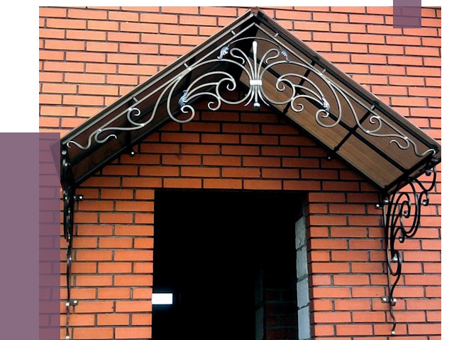 Металлические козырьки в Светлограде от 10615 руб. 