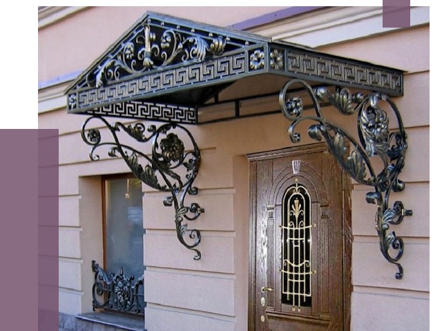Кованые козырьки в Светлограде под ключ от 12647 руб. — ПРОЛЁТ