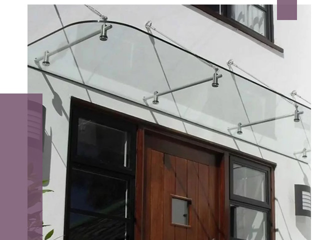 Стеклянные козырьки в Светлограде от 18792 руб. | ПРОЛЁТ-Свт