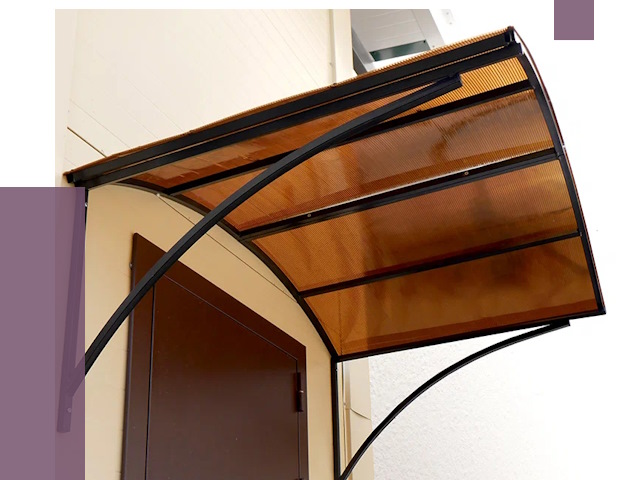 Недорогие козырьки в Светлограде от 7537 руб.  | ПРОЛЁТ-Свт