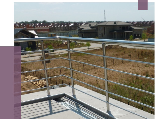 Парапеты из нержавеющей стали в Светлограде от 7923 руб. за м² | ПРОЛЁТ-Свт