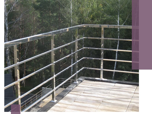 Парапеты из нержавеющей стали в Светлограде — изготовление и монтаж