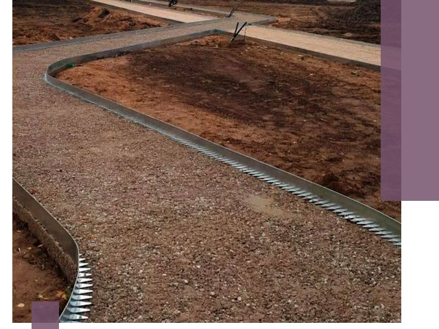 Металлические бордюры под ключ в Светлограде — изготовление и монтаж