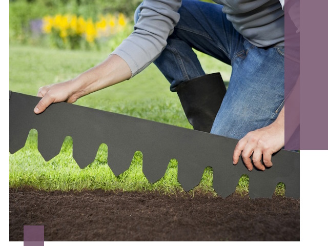 Металлические бордюры для газона в Светлограде — изготовление и монтаж