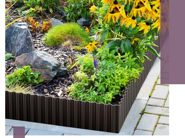 Металлические бордюры для клумб в Светлограде — производство и монтаж